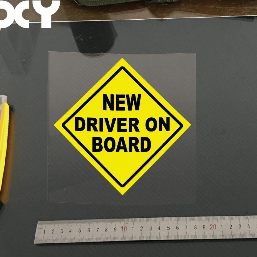 "New Driver" Warning Car Decal