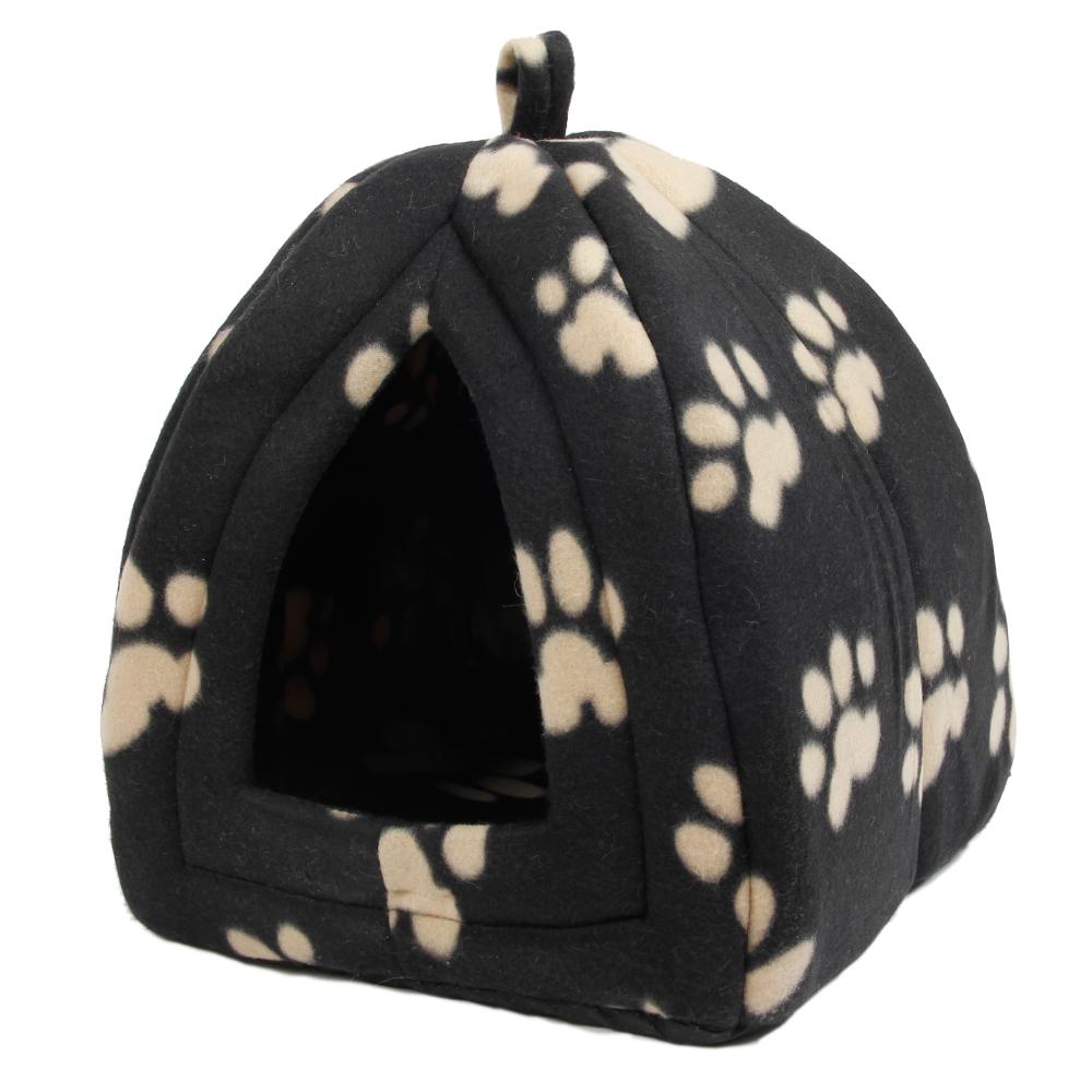 Paw Print Super Soft Fabric Pet Kennels
