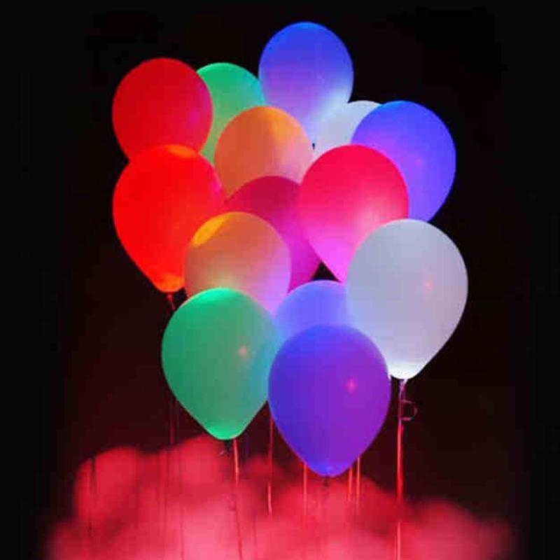 LED Light Latex Party Balloons