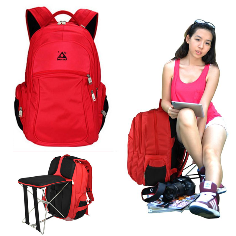 Travel Backpack Bag With Foldable Stool Chair