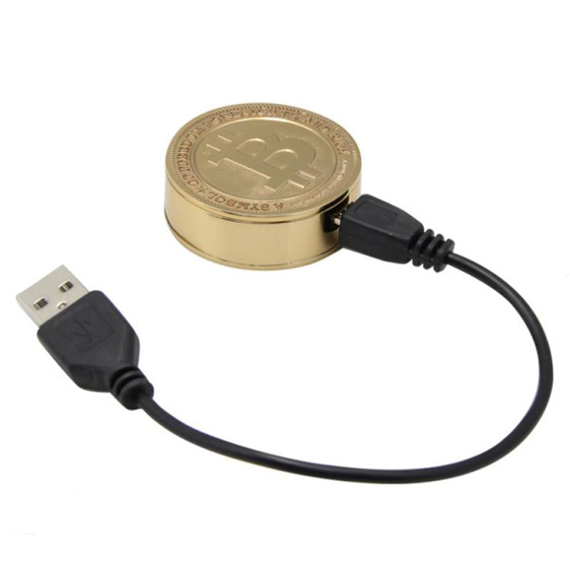 Novelty Bitcoin Electronic USB Lighters