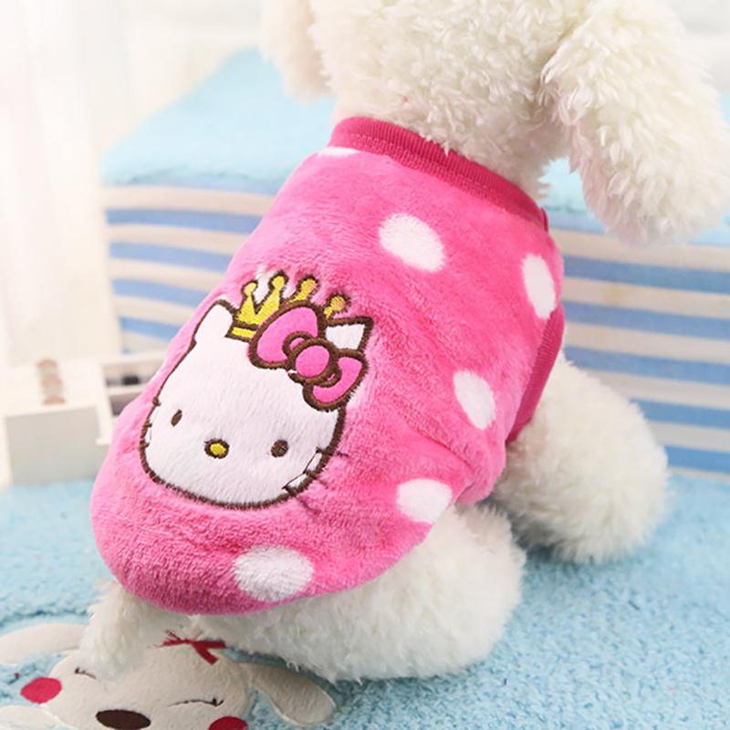 Cartoon Puppy Cats Soft Fleece Winter Jackets