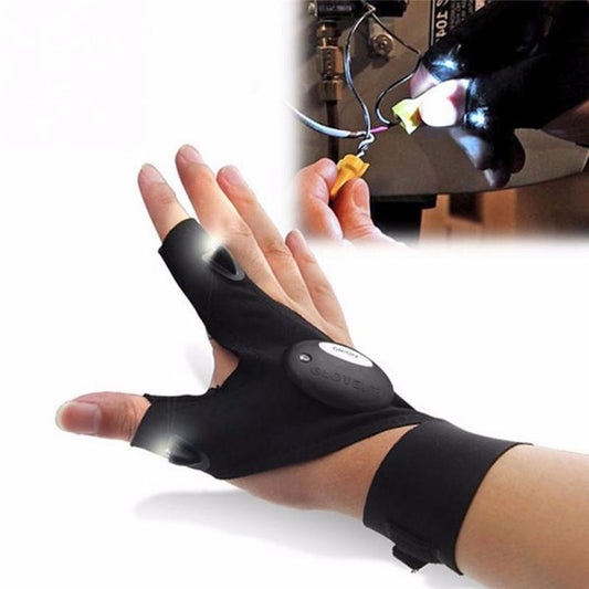 Night Fishing Glove with LED Light Rescue Tool