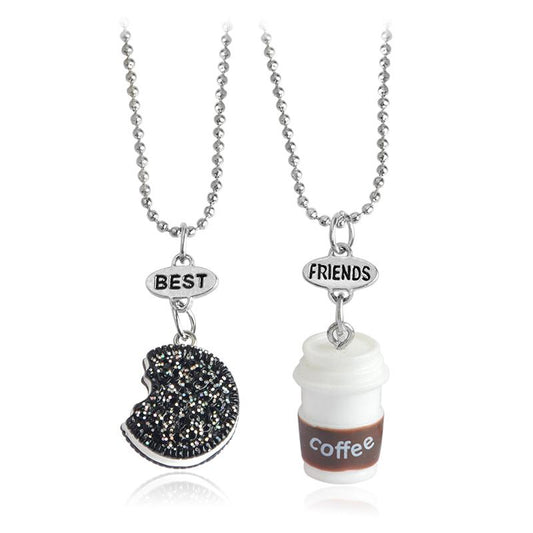 Oreo & Coffee Best Friends Necklace