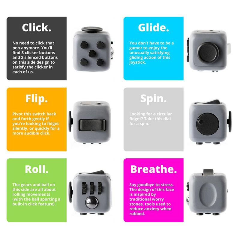 Mini Fidget Cube Camouflage Fun Stress Reliever