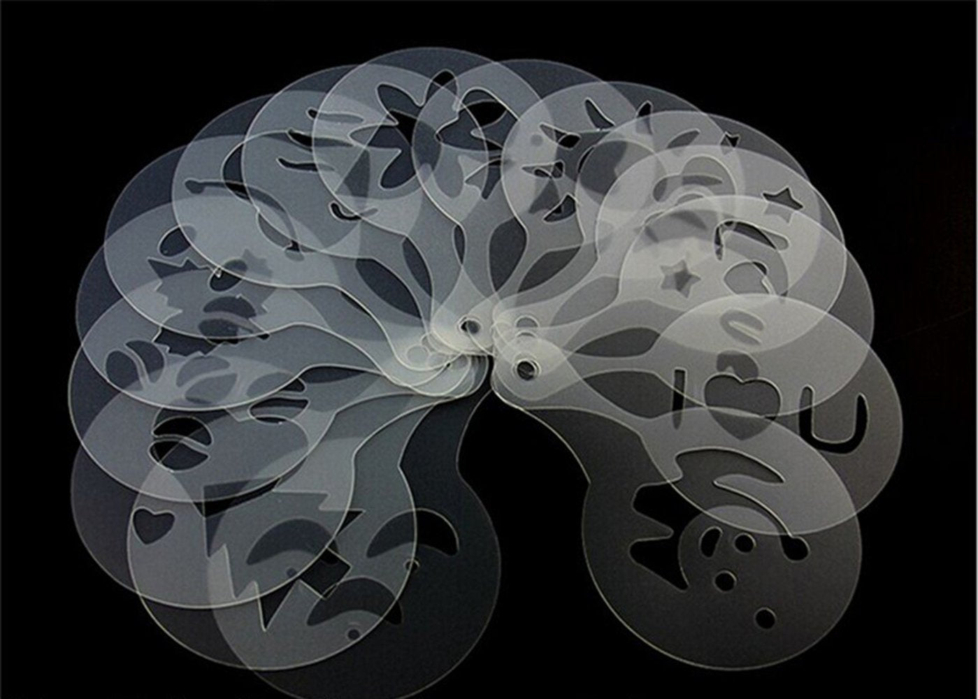 16pcs Coffee Design Stencils