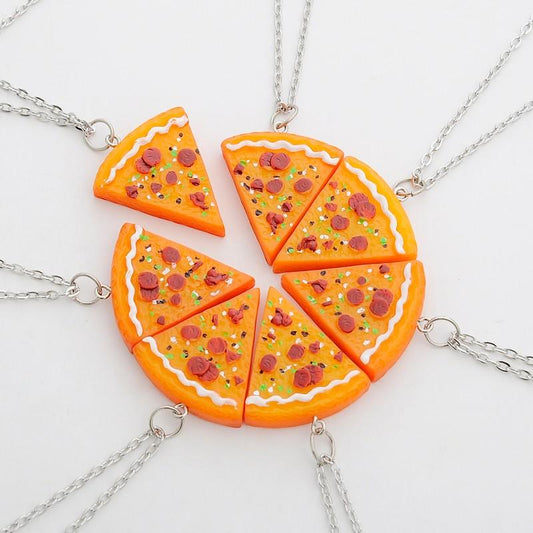 Pizza Best Friends Forever Necklace or Keychain