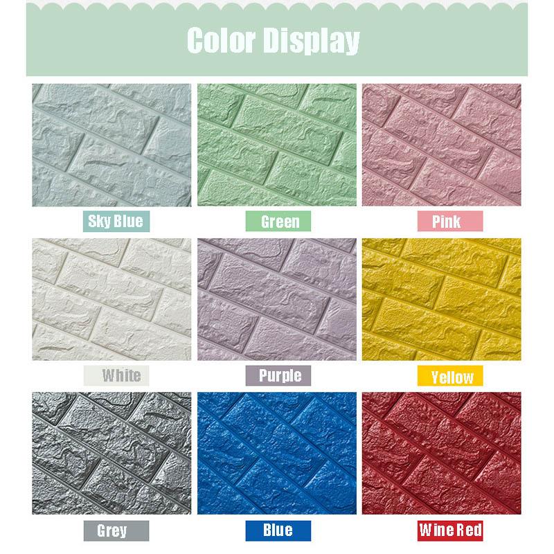 Foam 3D Brick Wall Stickers