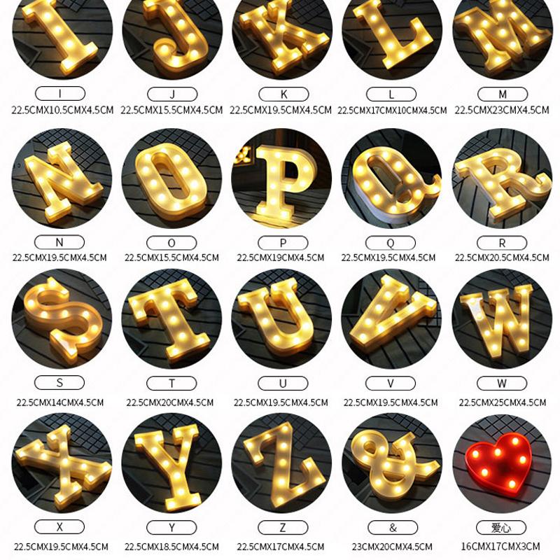 Decorative Lit Letters