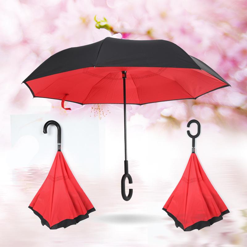 Windproof Double Layer Inverted Umbrella