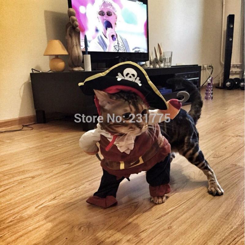 Funny Pirate Suit For Cats Costume