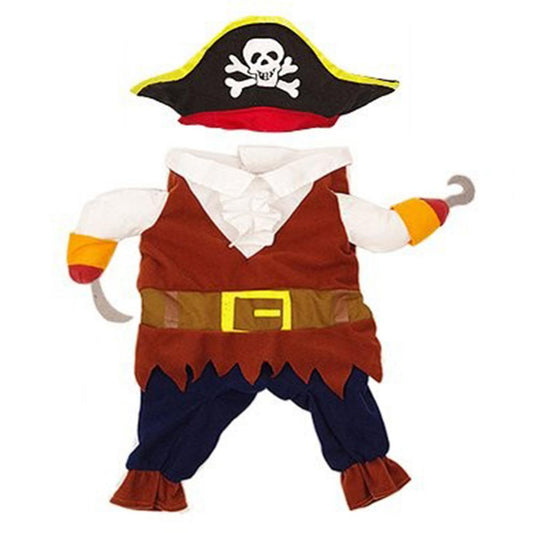 Funny Pirate Suit For Cats Costume