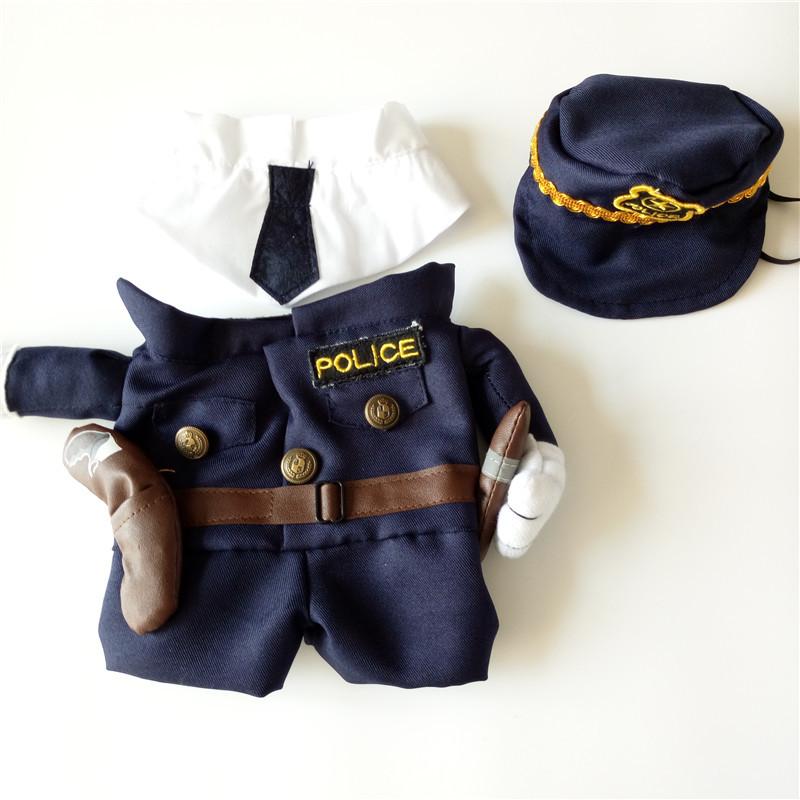 Funny Policeman Cat Jeans Cloth Costume