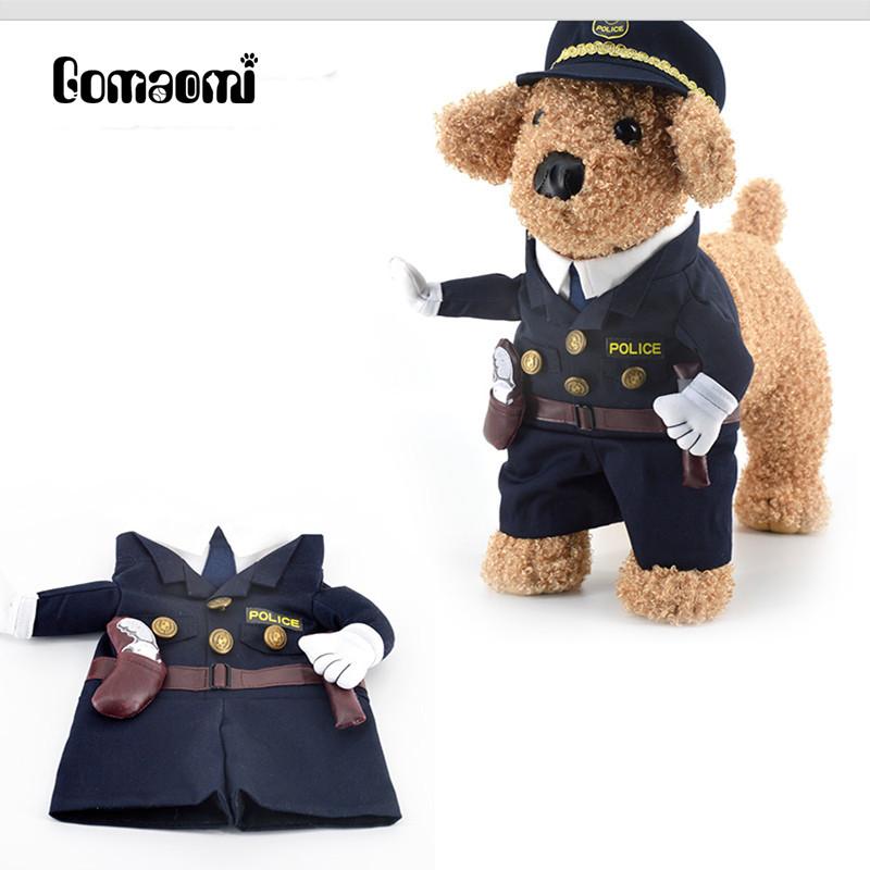 Funny Policeman Cat Jeans Cloth Costume