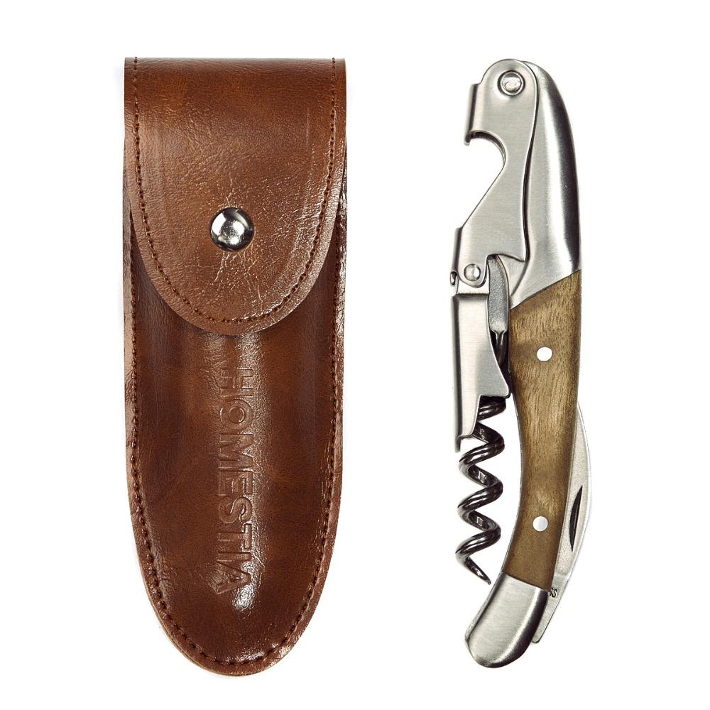Wood Corkscrew Beer Bottle Opener And Foil Cutter