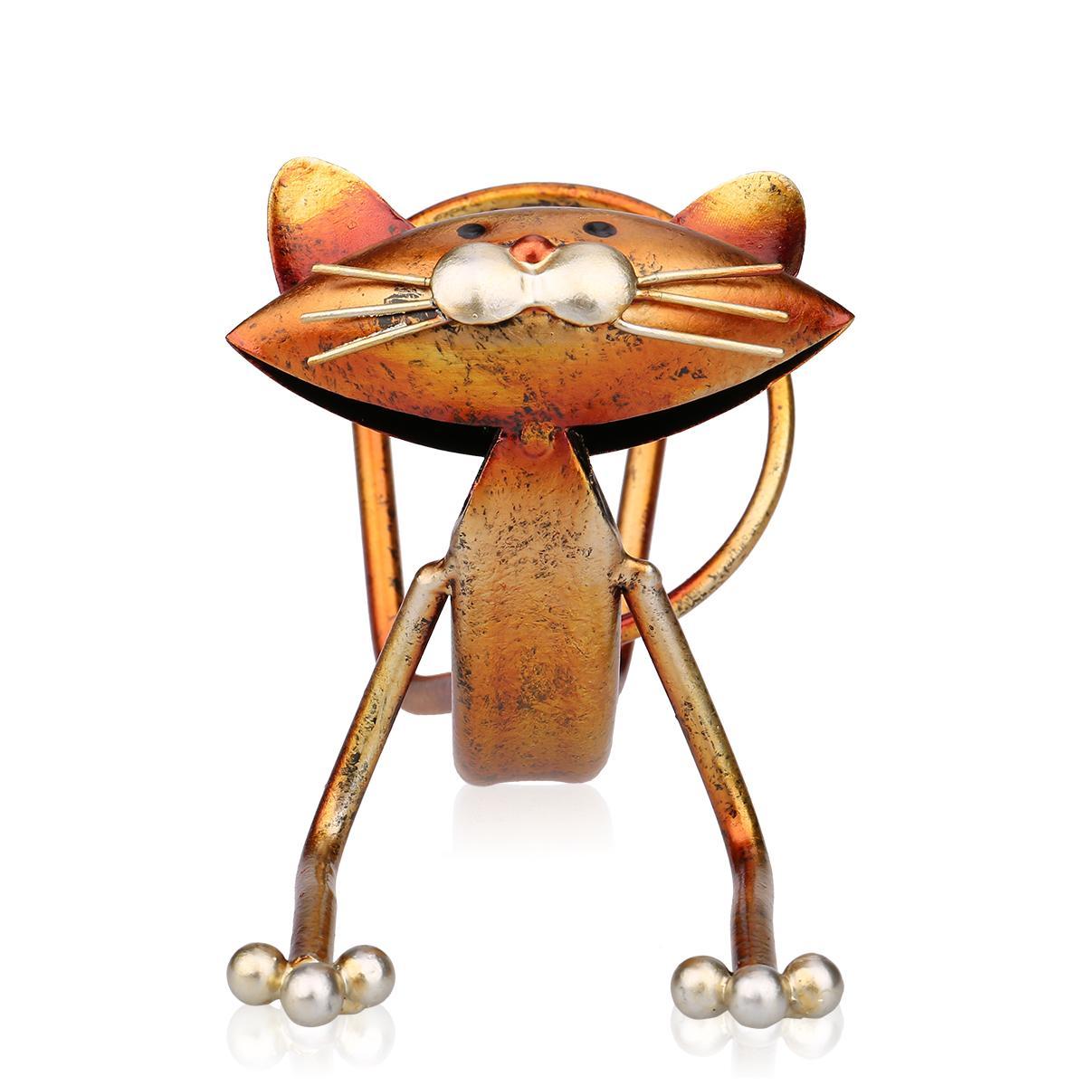 Yoga Cat Metal Wine Holder