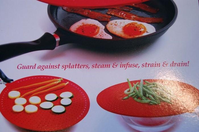 Non-Stick Silicone Splatter Screen Strainer