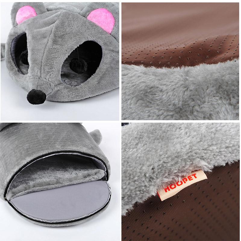Mouse Shaped Small Dogs Cats Bed Warming House