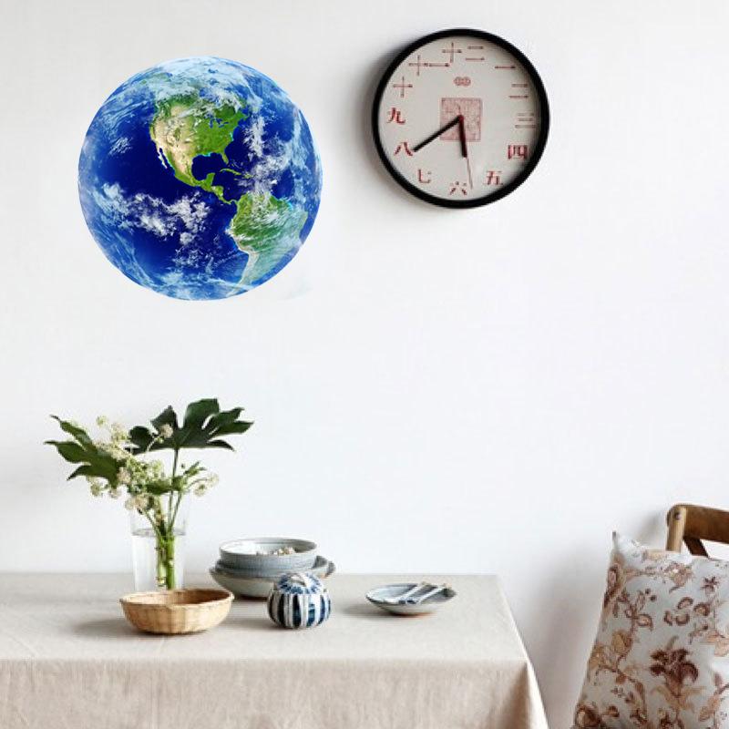 Luminous Blue Earth 3D Wall Stickers