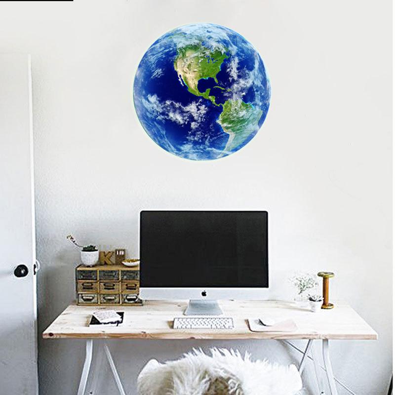 Luminous Blue Earth 3D Wall Stickers