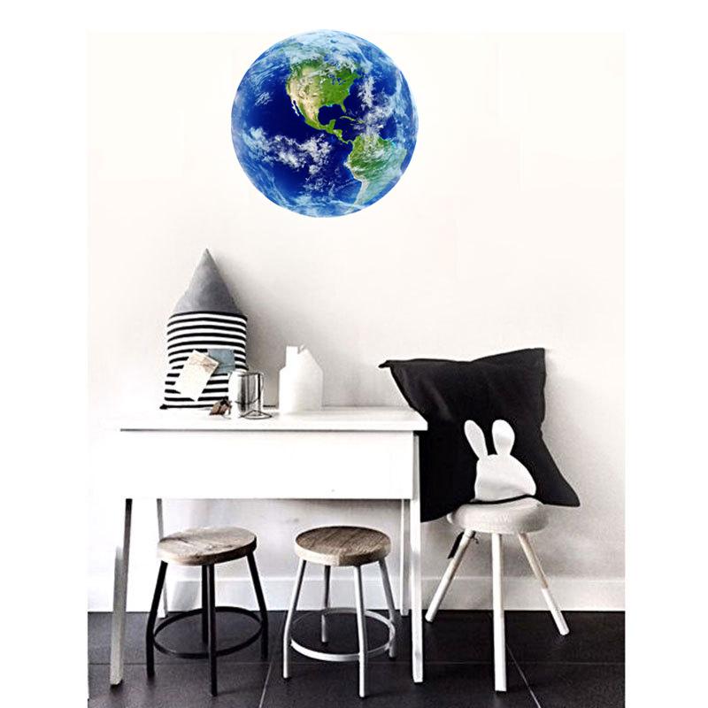 Luminous Blue Earth 3D Wall Stickers