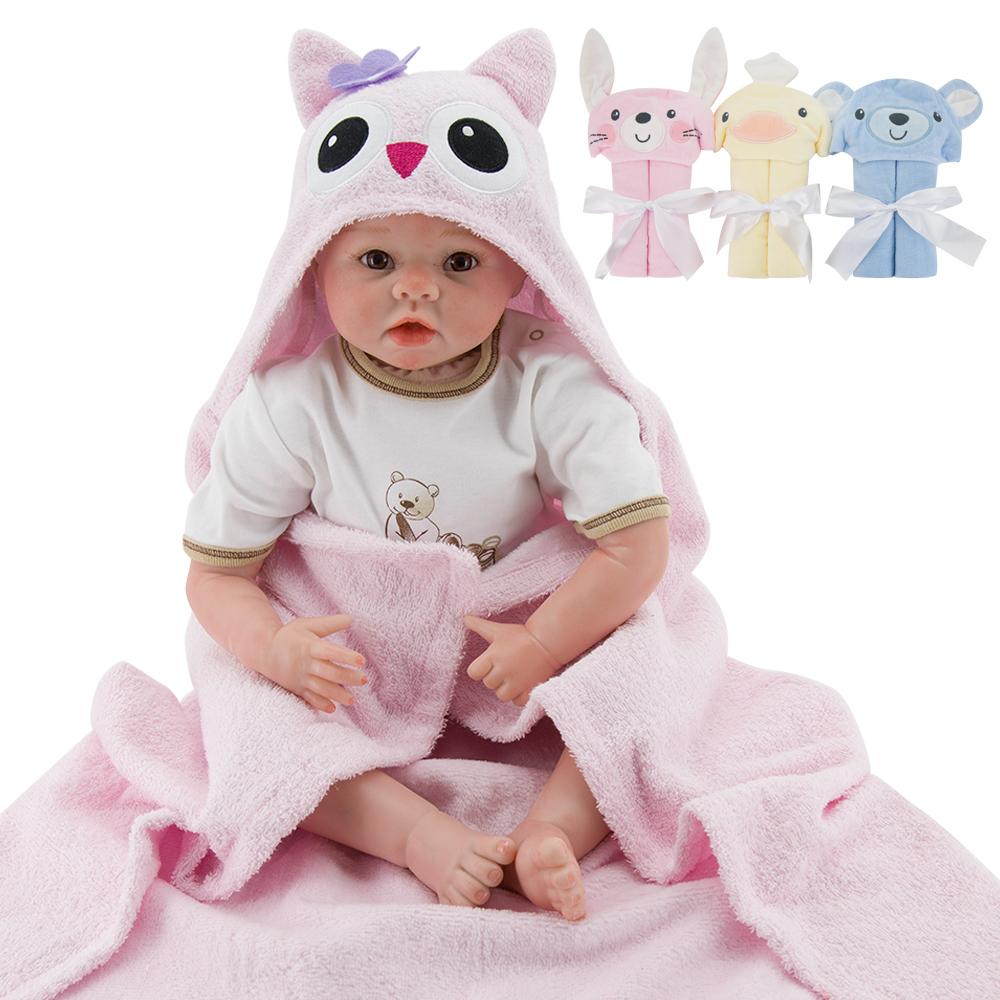 Baby Bath Hooded Cartoon Towel