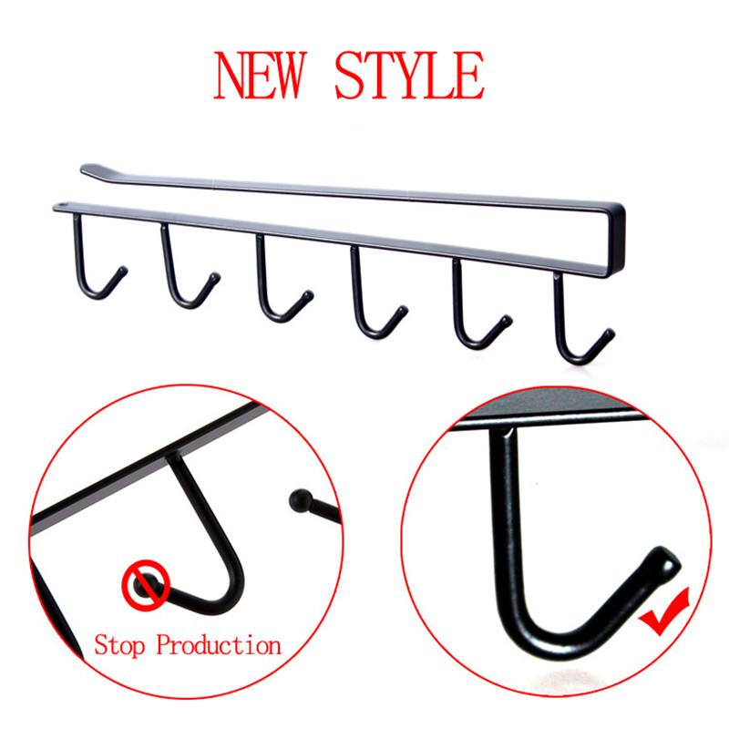 Kitchen Storage Rack Cupboard Hanging Hooks