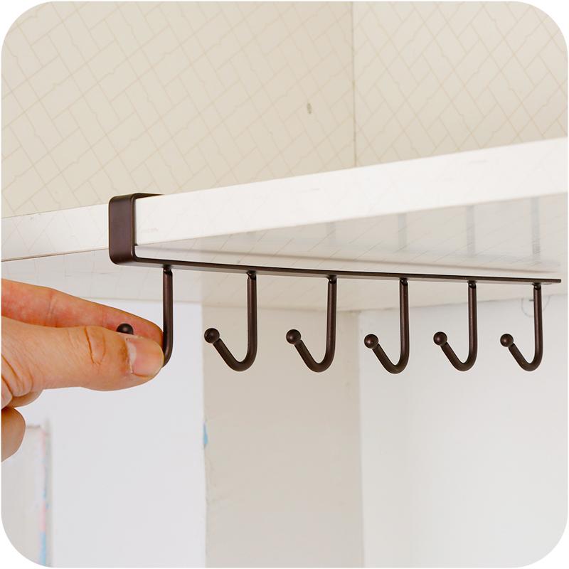 Kitchen Storage Rack Cupboard Hanging Hooks