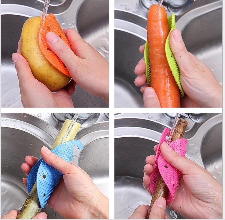 Multi functional Fruit & Vegetable Cleaning Brush