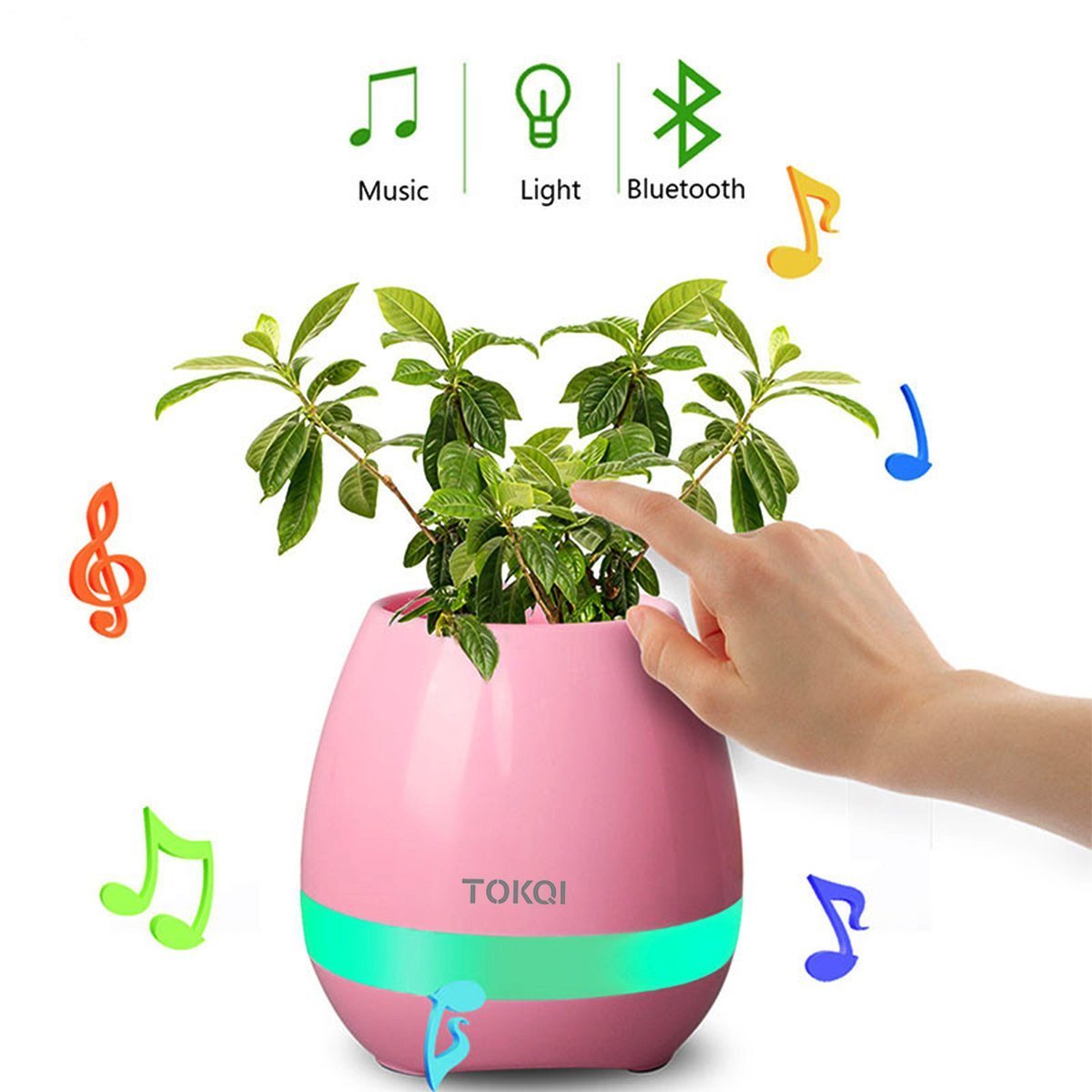 Finger Touch Wireless Flowerpot Bluetooth Speakers