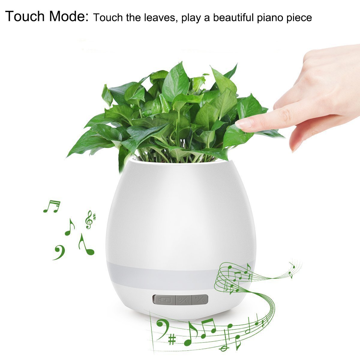 Finger Touch Wireless Flowerpot Bluetooth Speakers