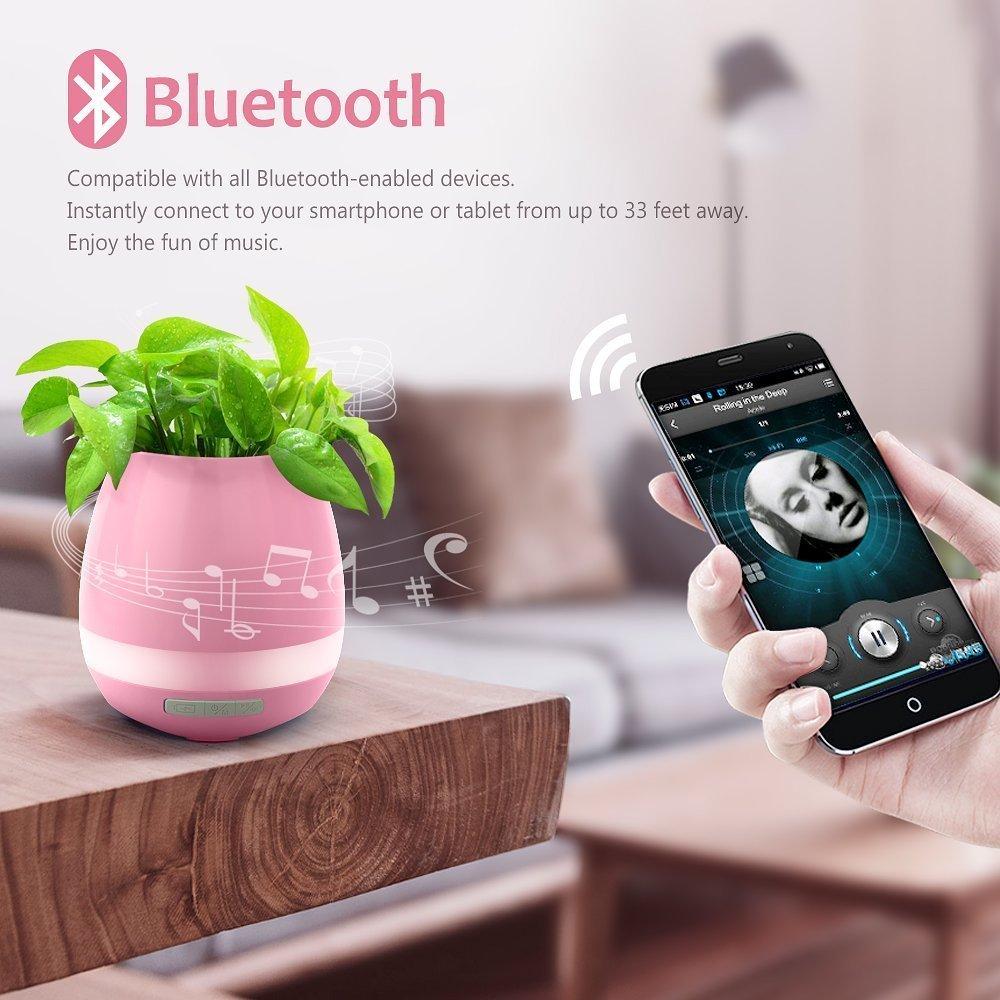 Finger Touch Wireless Flowerpot Bluetooth Speakers