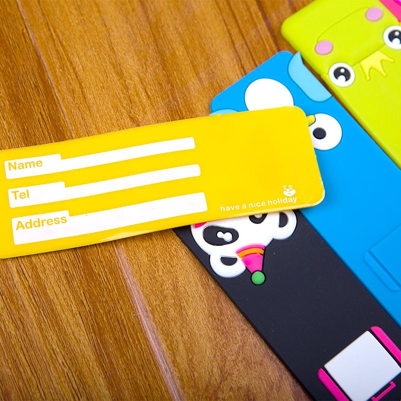 Kids Suitcase Reusable Straps Cartoon Tags