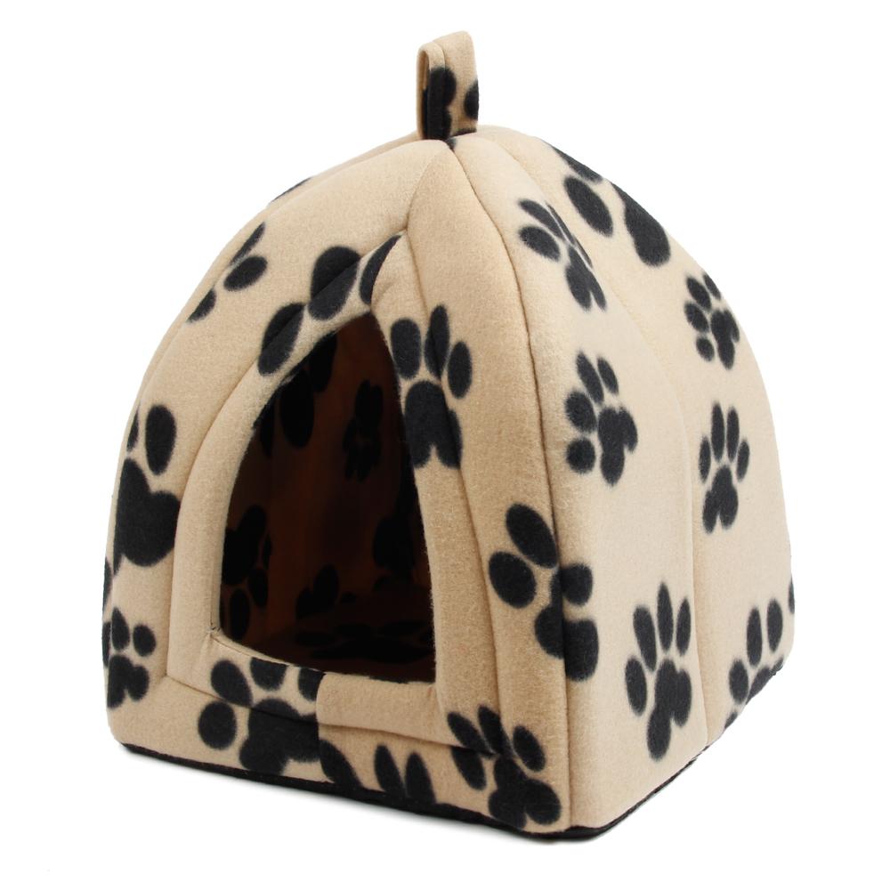 Paw Print Super Soft Fabric Pet Kennels