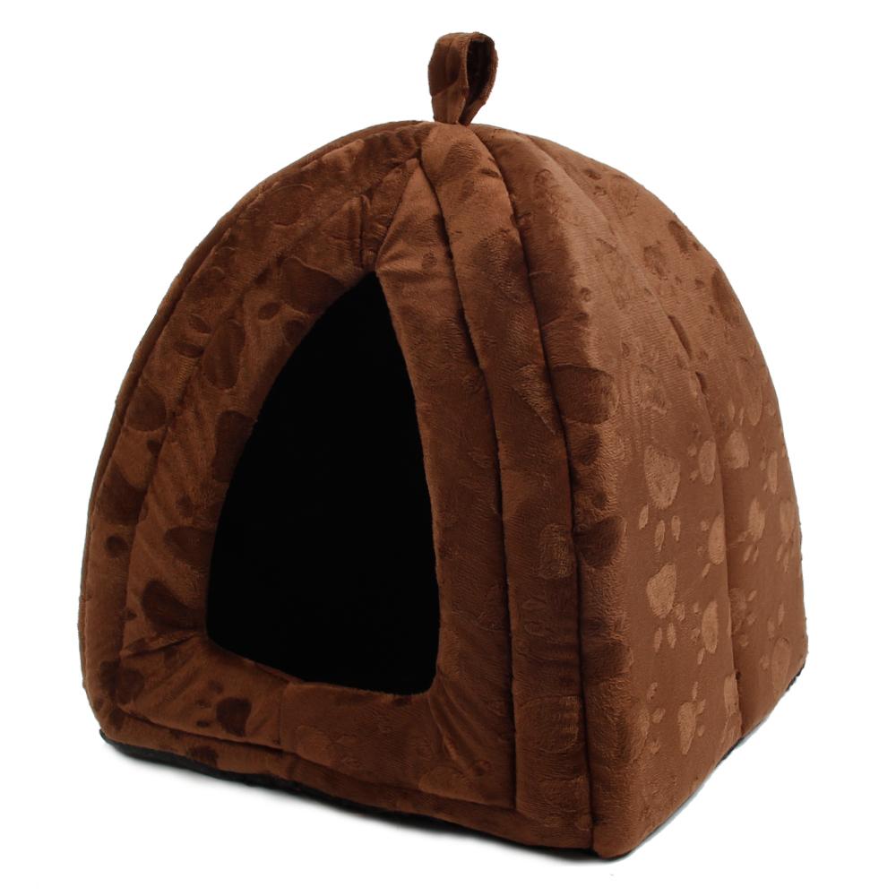 Paw Print Super Soft Fabric Pet Kennels