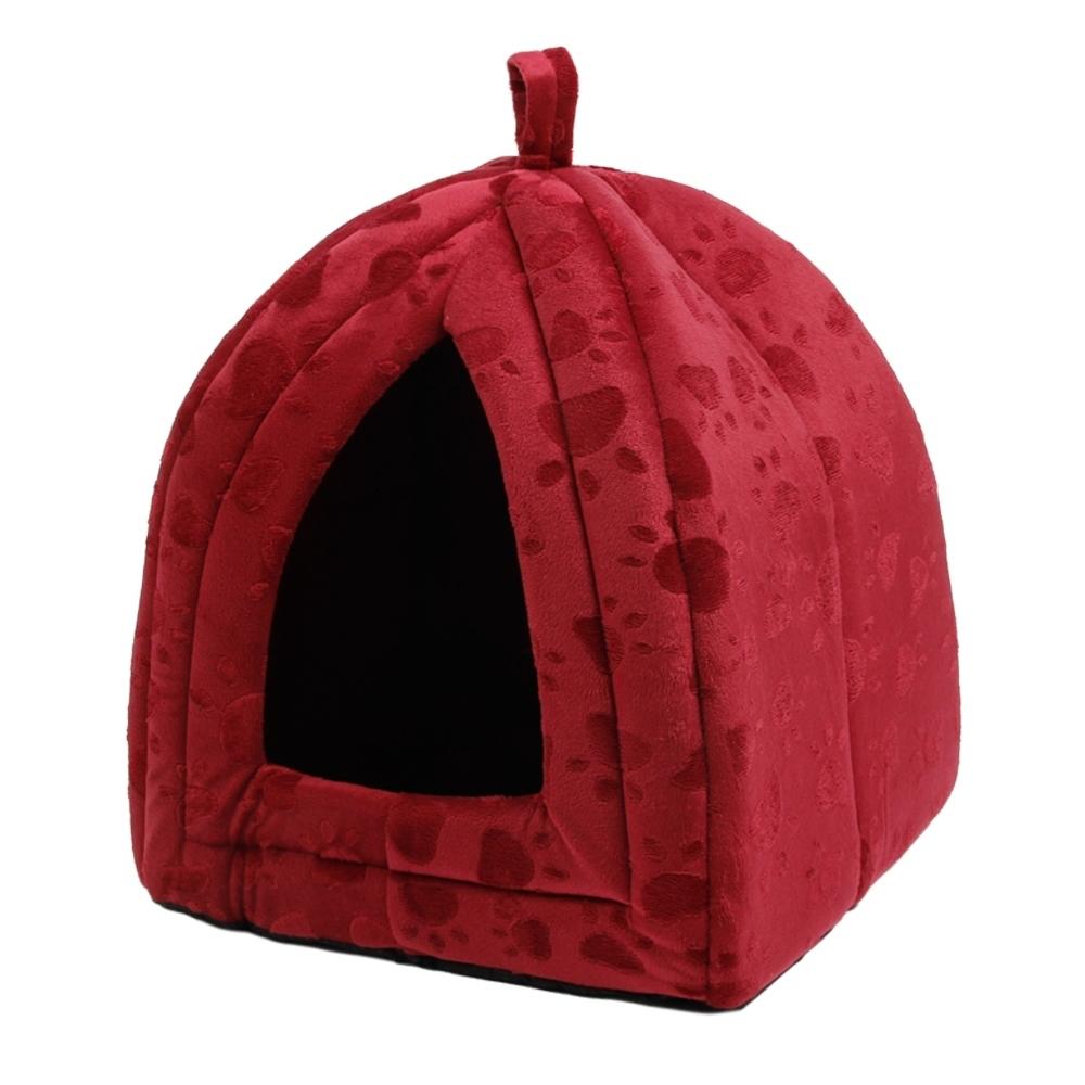 Paw Print Super Soft Fabric Pet Kennels