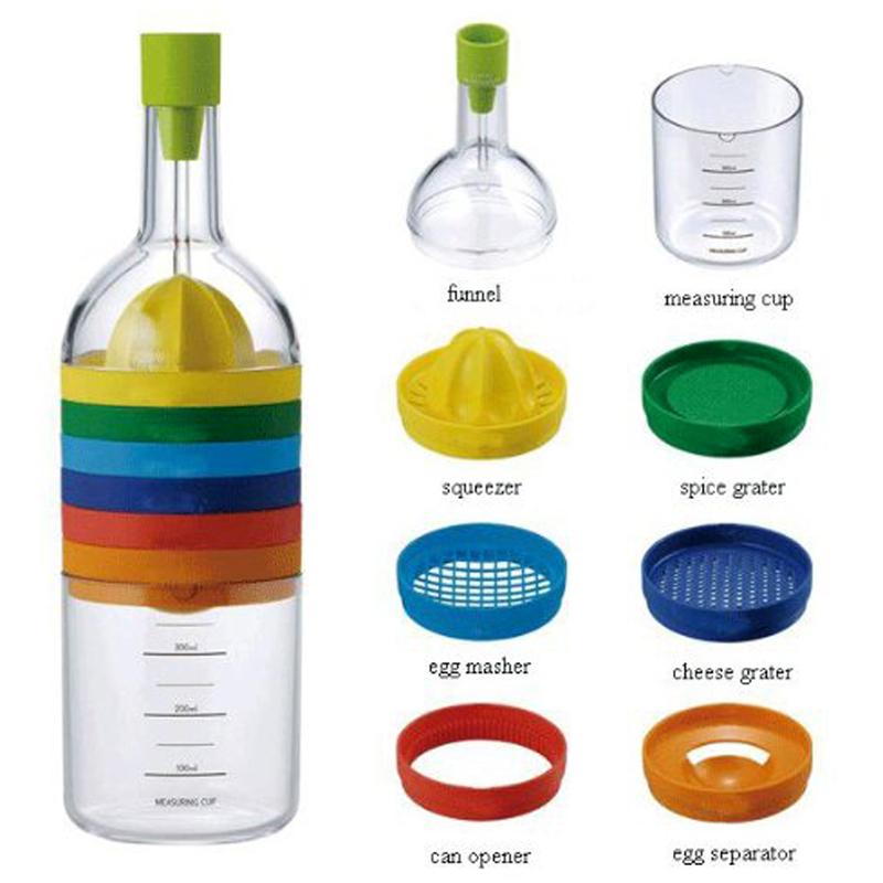 Multi Functional 8 in 1 Kitchen Tool Set Bottle