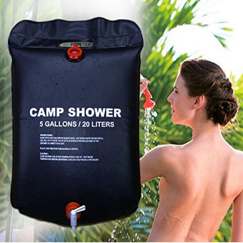 Outdoor Camping PVC Solar Shower Bags