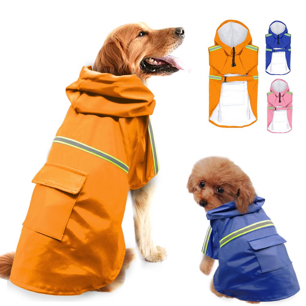 Reflective Waterproof Dogs Raincoat