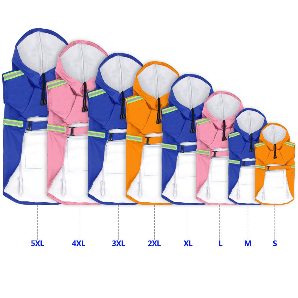 Reflective Waterproof Dogs Raincoat