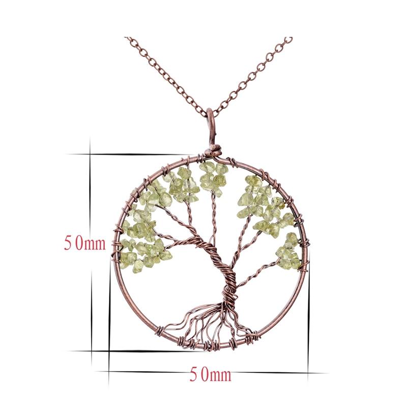 Multi Colored Tree Of Life Necklace