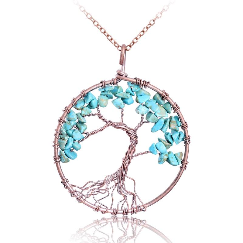 Multi Colored Tree Of Life Necklace