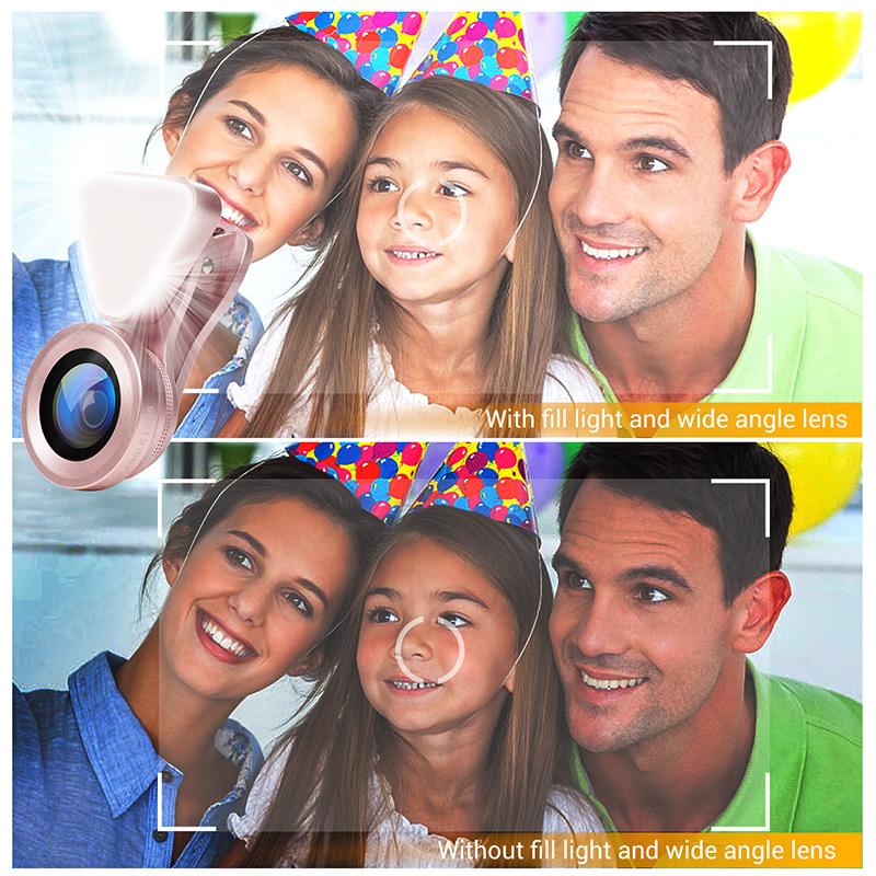 LED Selfie Flash Light Beauty Lens