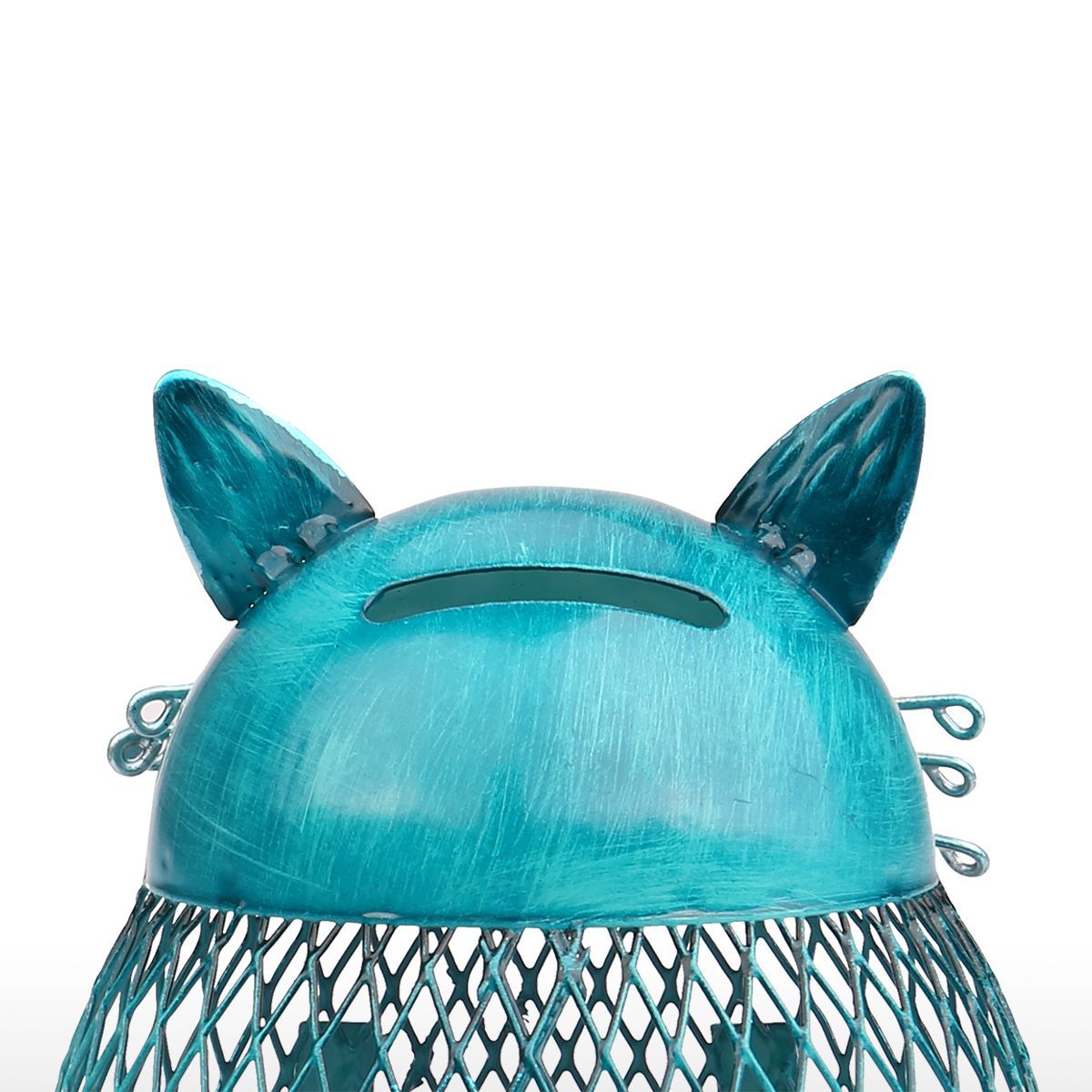 Blue Cat Shaped Piggy Bank