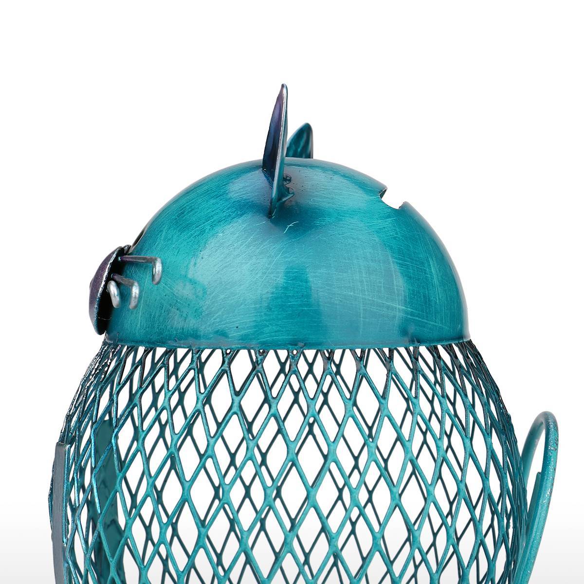 Blue Cat Shaped Piggy Bank