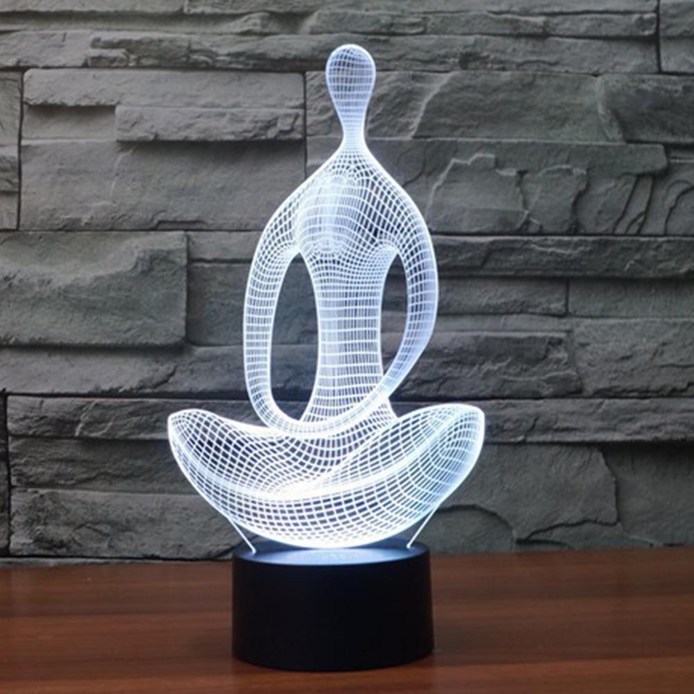 Yoga 3D Night Lamp
