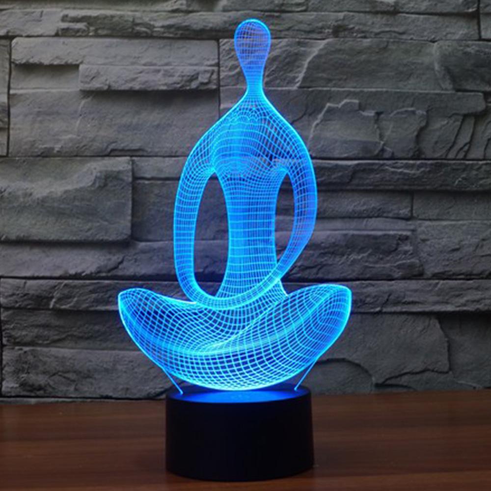 Yoga 3D Night Lamp