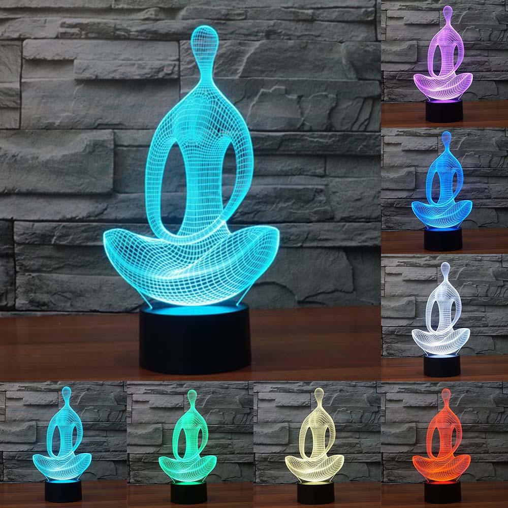 Yoga 3D Night Lamp