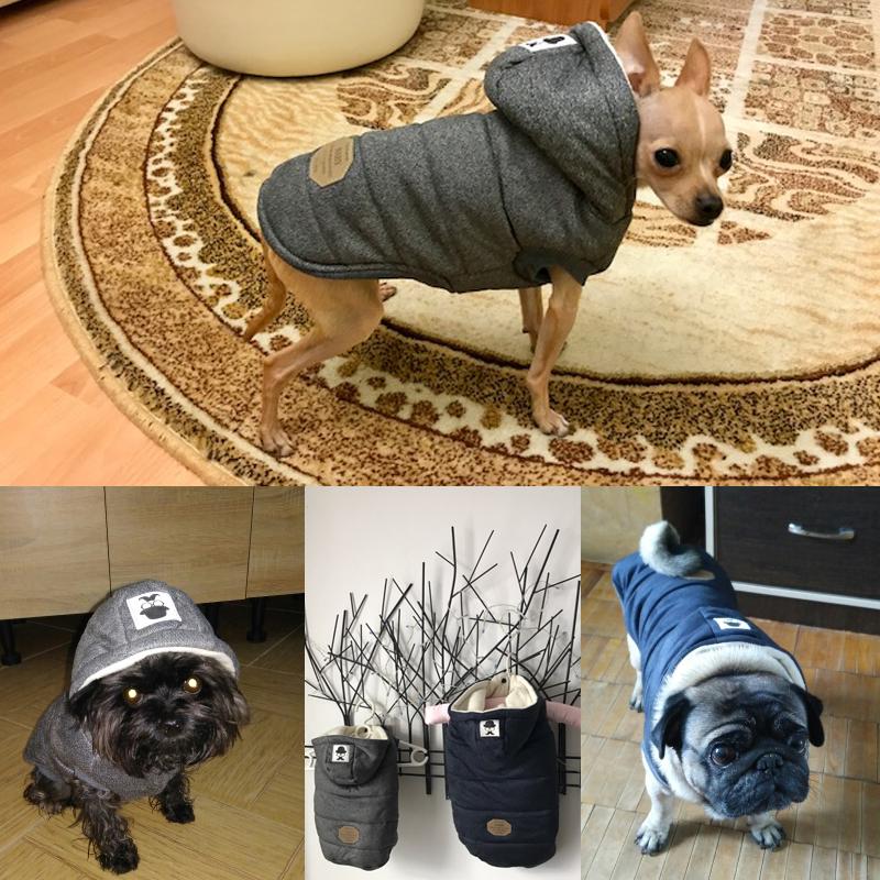 Winter Warm Pet Dog Clothes Hooded Jackets