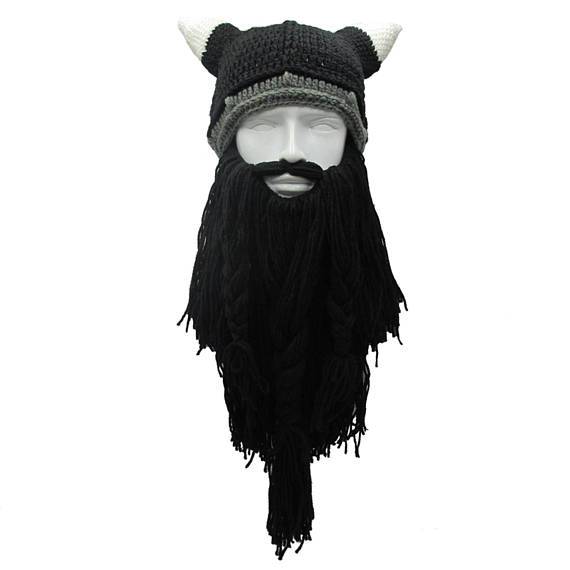 Barbarian Vikings Beard Knitted Beanie